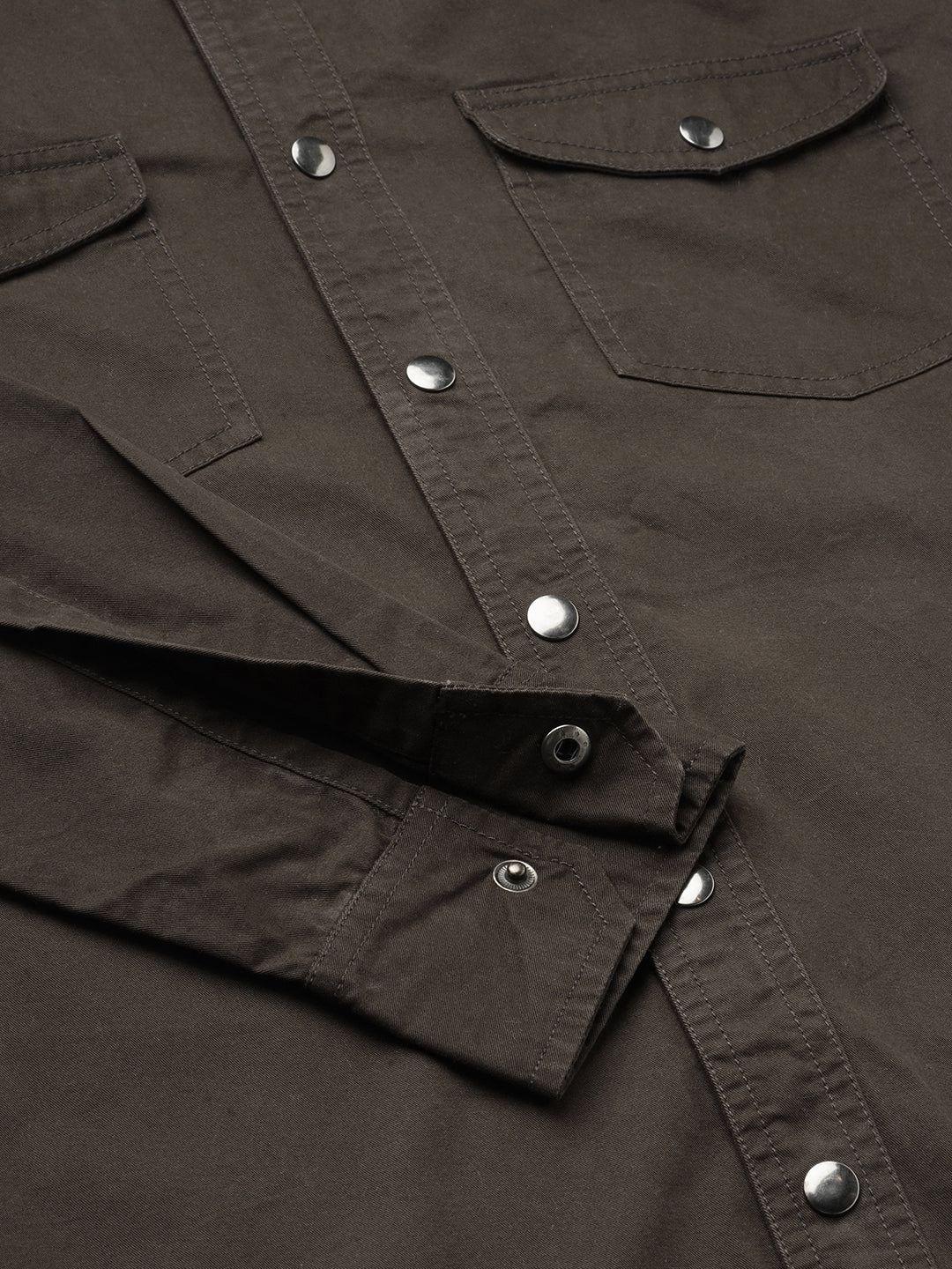 Smoked Cocoa Double Pocket Overshirt