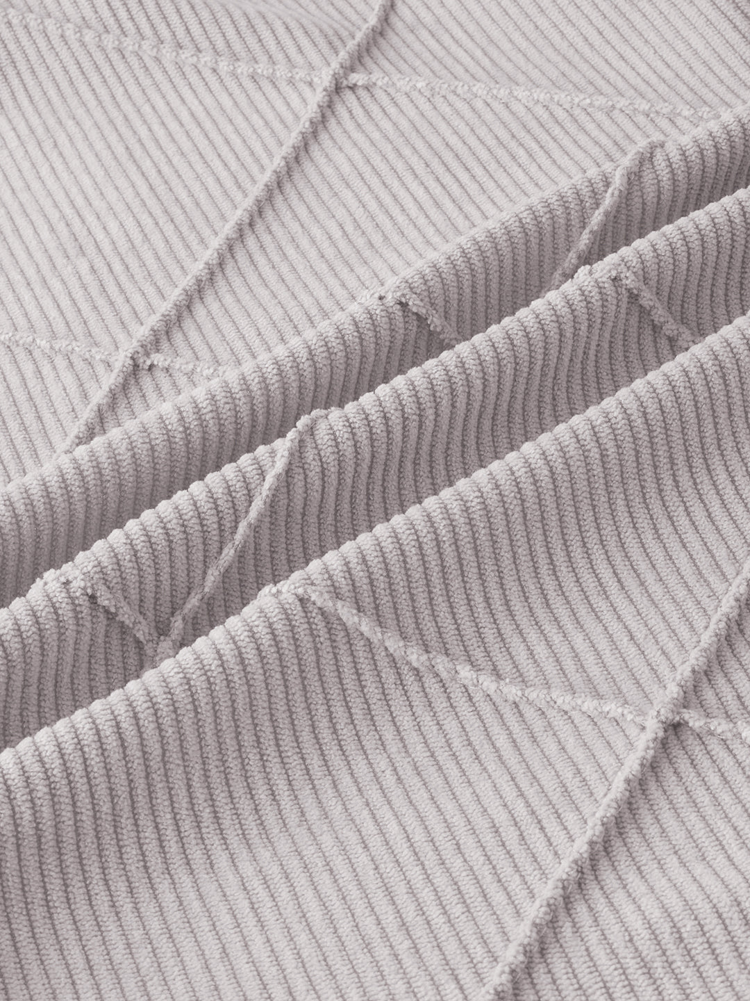 Misty Grey Jacquard Corduroy Shirt