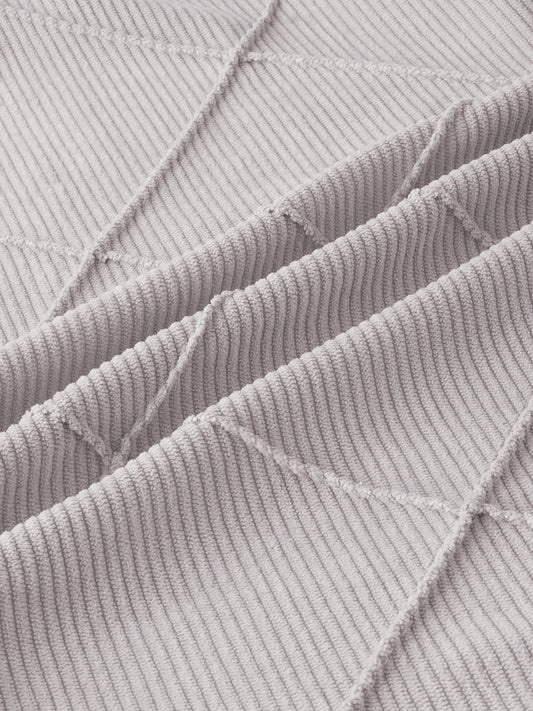 Misty Grey Jacquard Corduroy Shirt