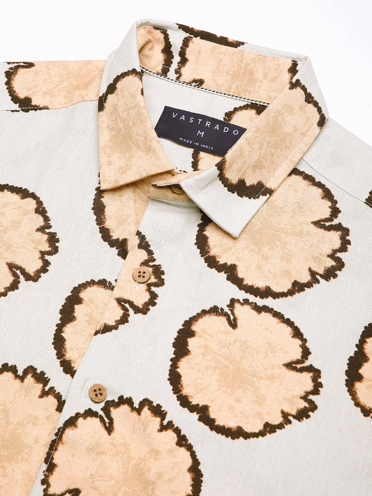 Sage Grey Botanical Bloom Shirt