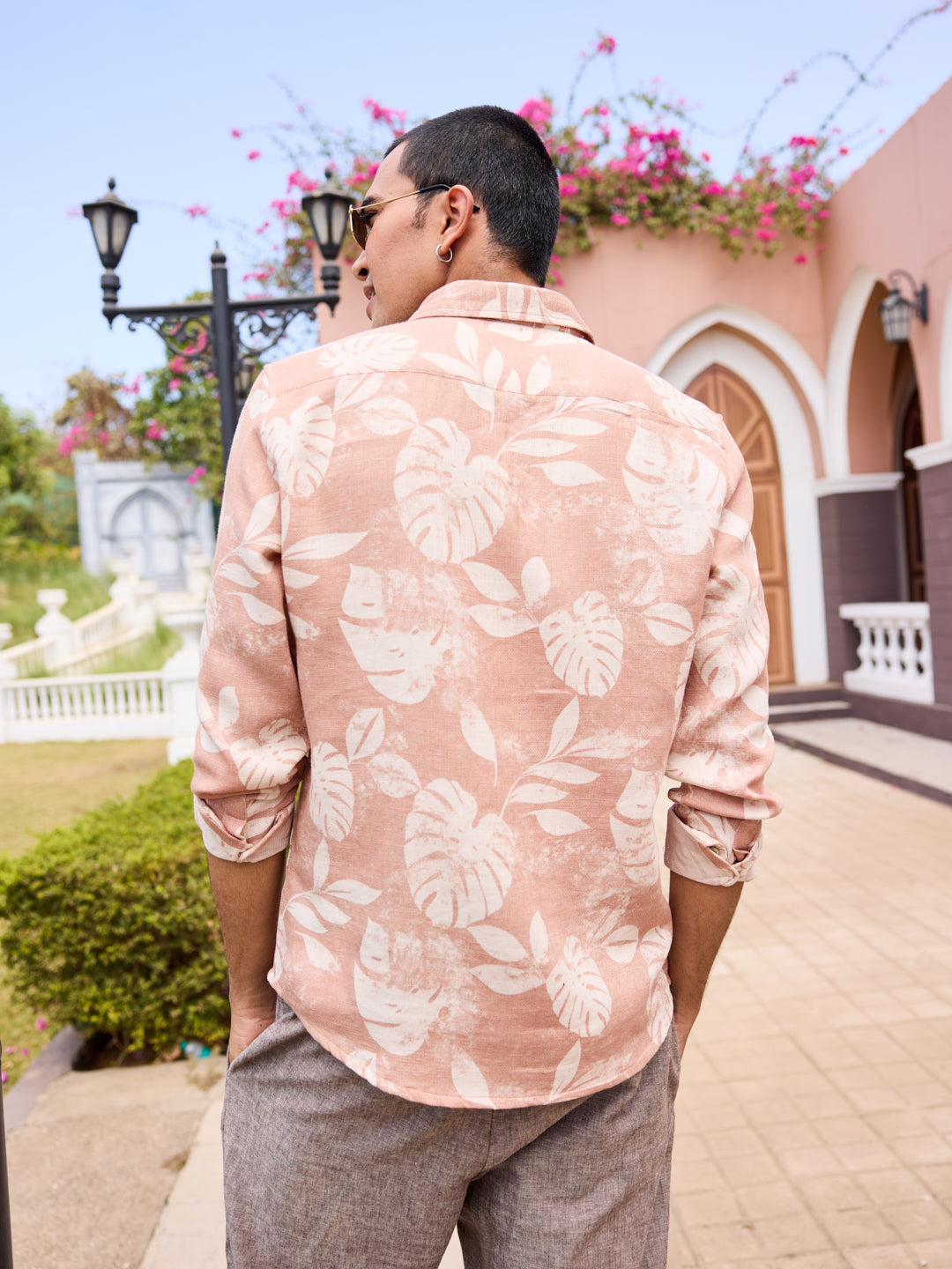 Sunset Brown Aloha Printed Shirt