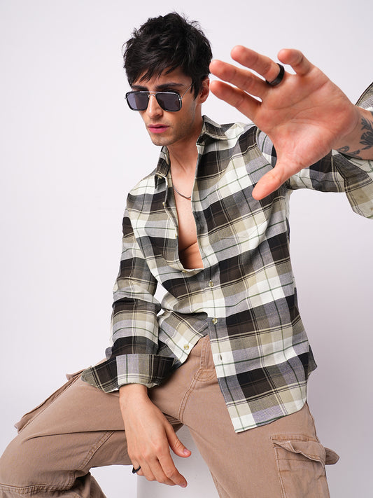 Premium Cotton Multicolour Plaid Checks Shirt