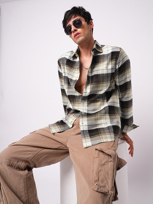 Premium Cotton Multicolour Plaid Checks Shirt
