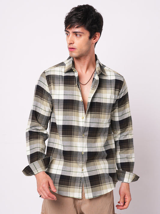 Premium Cotton Multicolour Plaid Checks Shirt