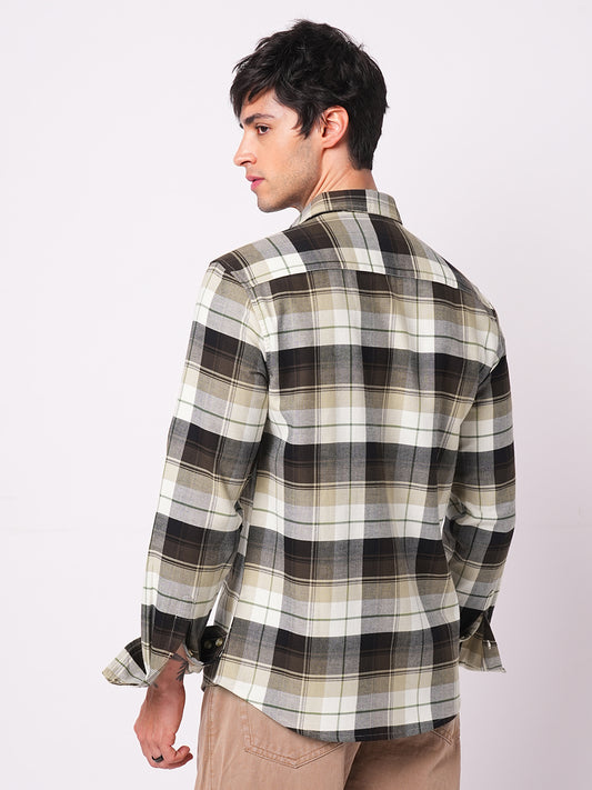Premium Cotton Multicolour Plaid Checks Shirt