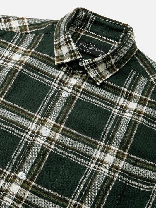 Premium Cotton Evergreen Broad Checks Shirt