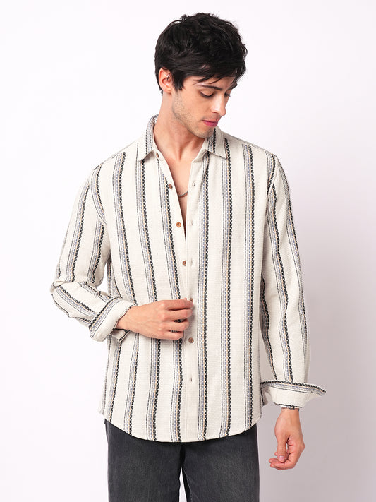 Off-White Parallel Play Striped Shirt