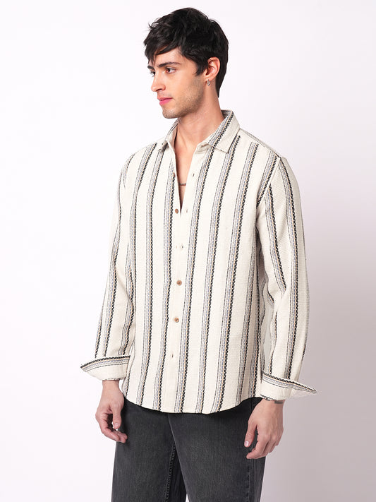 Off-White Parallel Play Striped Shirt