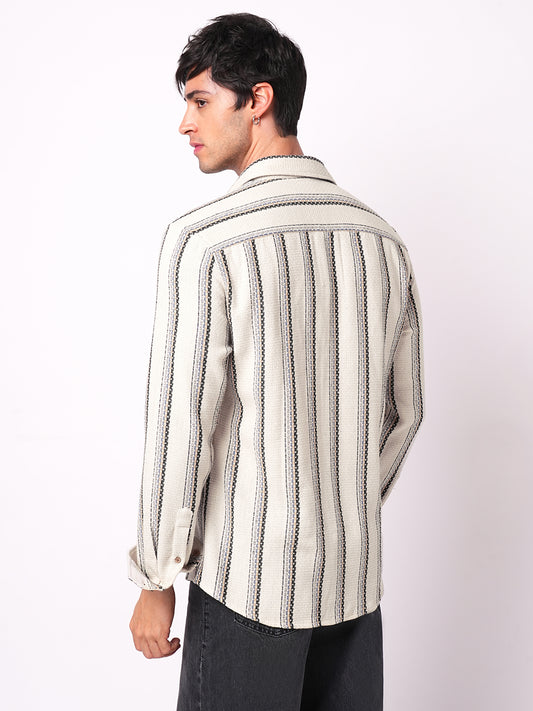 Off-White Parallel Play Striped Shirt