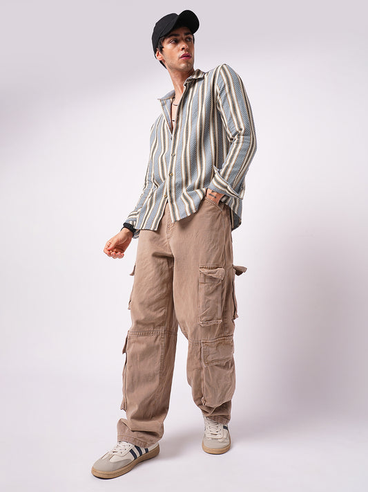 Blue Atlas Loom Striped Shirt
