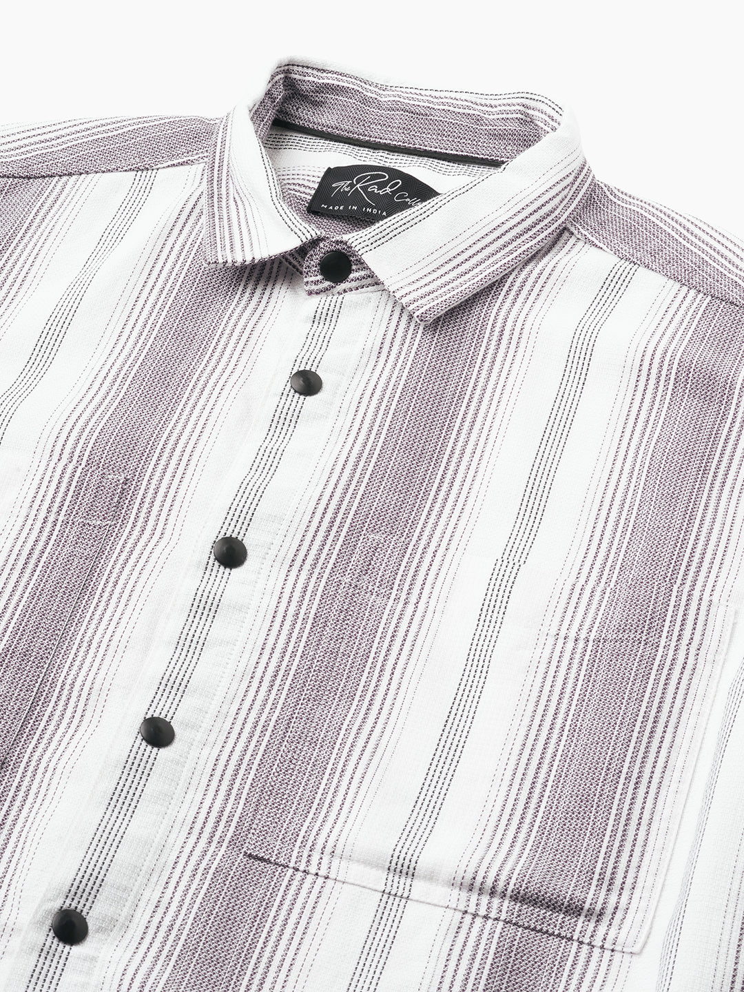 Contrast Echo Stripescape Double Pocket Shirt