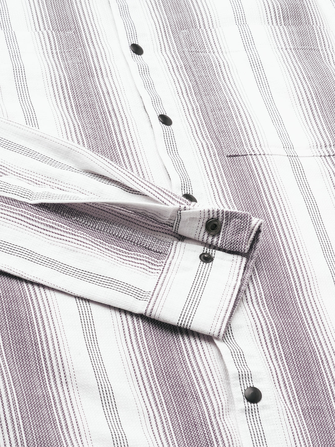 Contrast Echo Stripescape Double Pocket Shirt