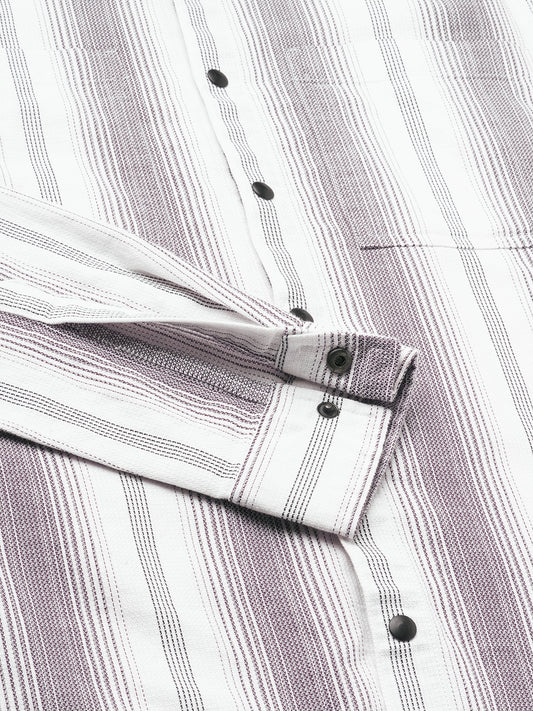 Contrast Echo Stripescape Double Pocket Shirt