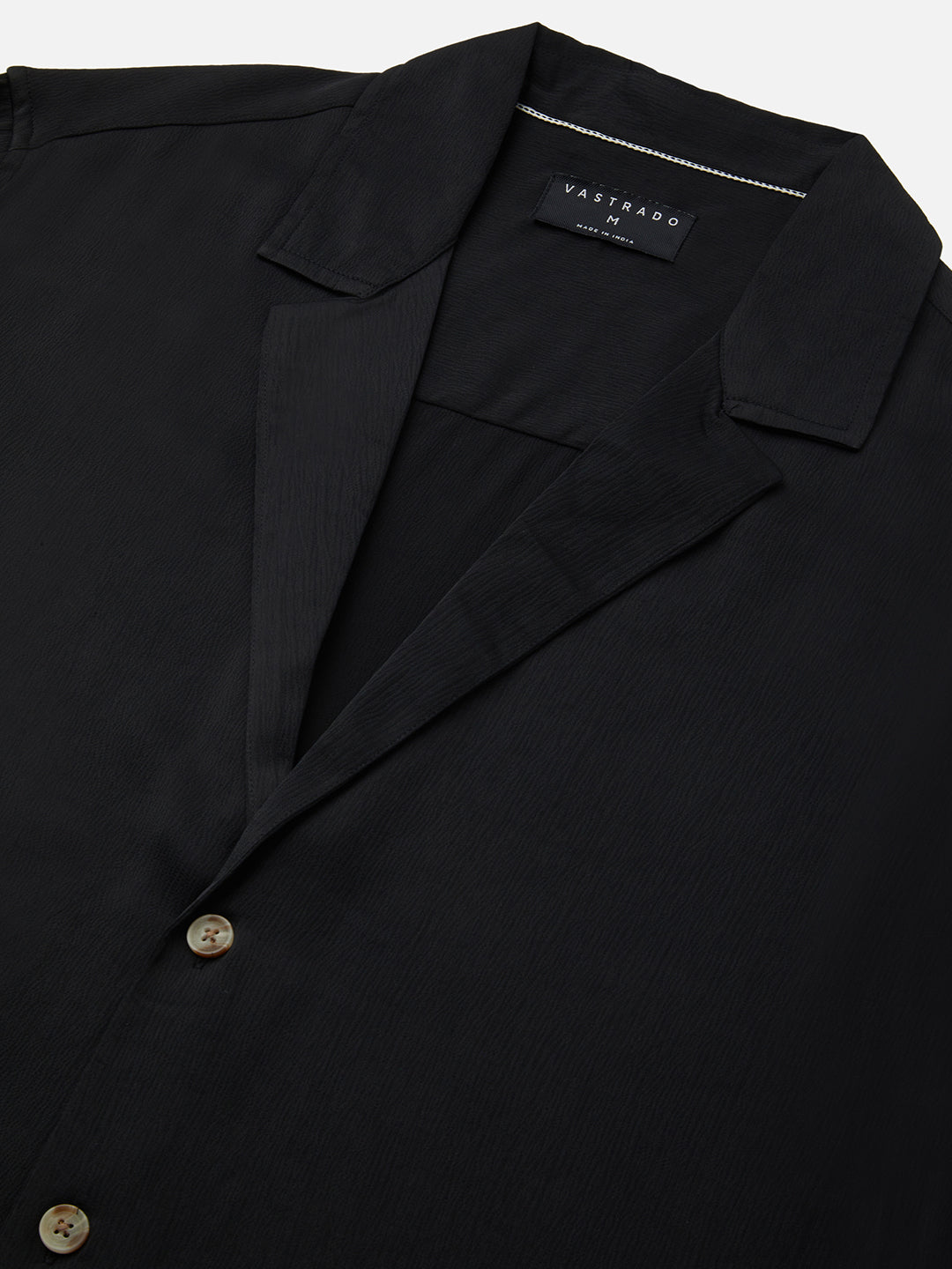 Low key Luxe Black Lapel Collar Oversized Shirt