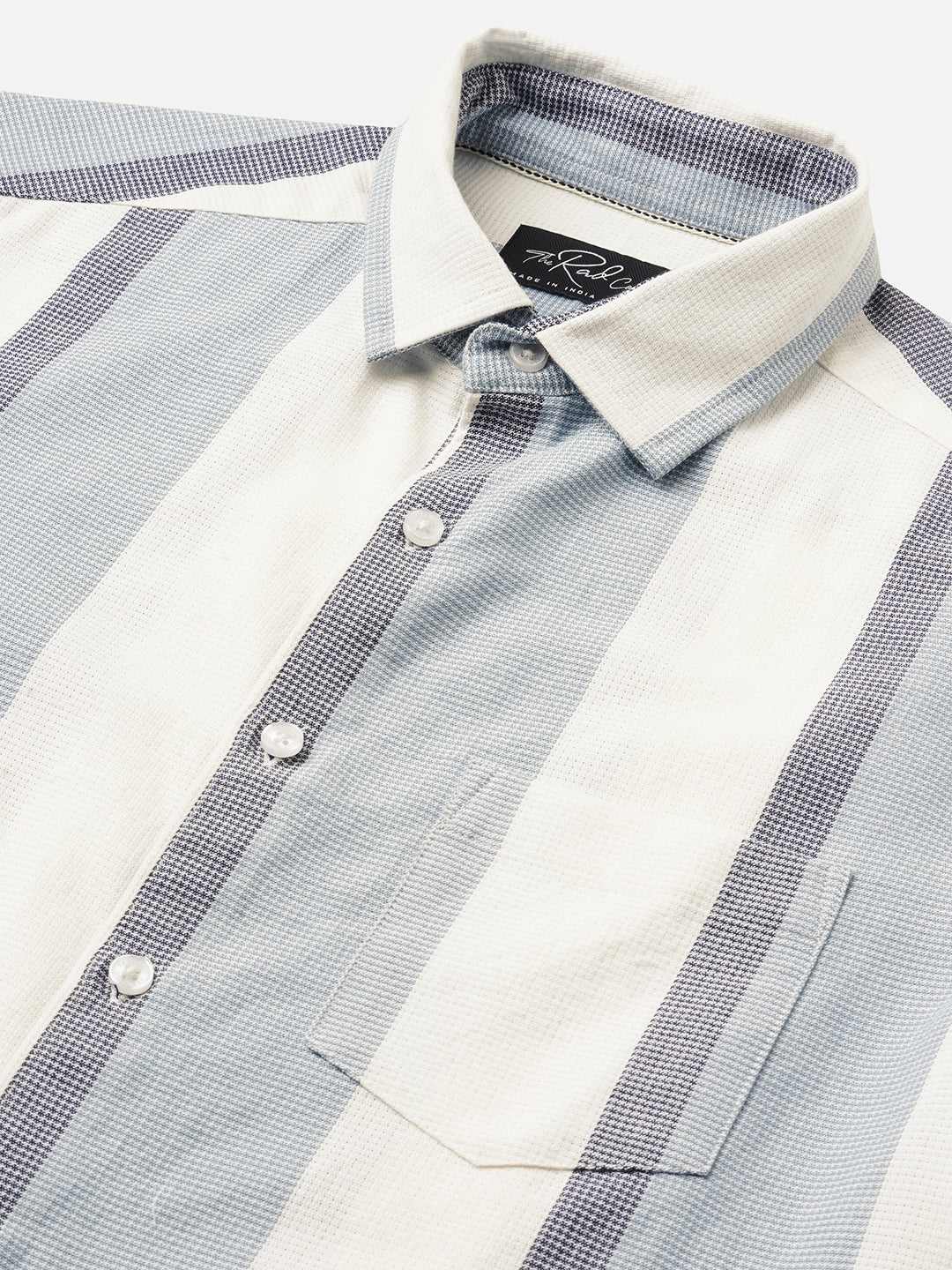 Premium Cotton Classic Dual Tone Broad Stripes Shirt