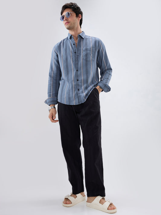 Power Grey Harmony Striped Shirt