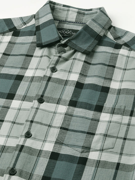 Evergreen Matrix Plaid Checks Shirt