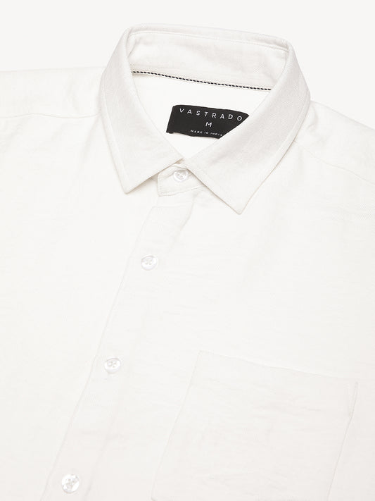 Snow White Crinkled Shirt