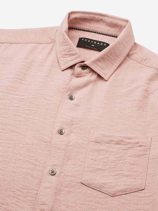 Powder Pink Everyday Crinkled Shirt