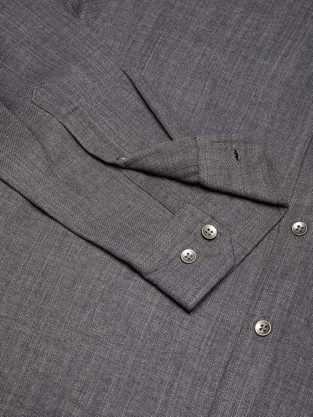 Fuscous Grey Minimalist Solid Shirt