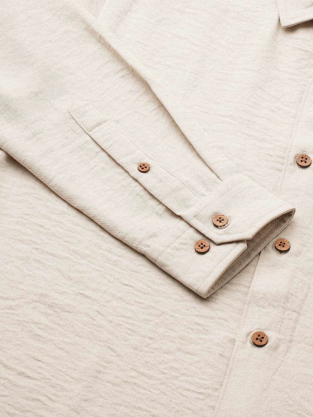 Stone Beige Everyday Crinkled Shirt