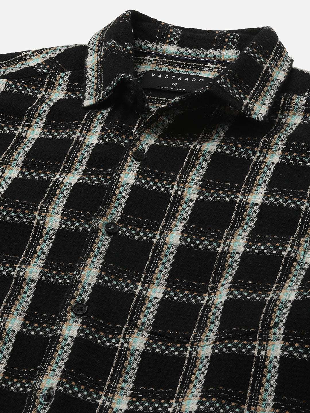 Black Cityscape Checks Shirt