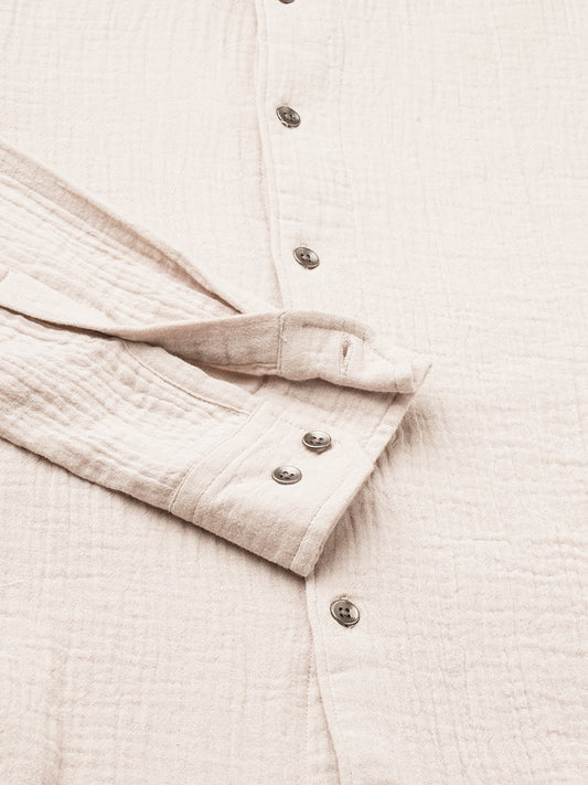 Malibu Beige Double Cloth Shirt