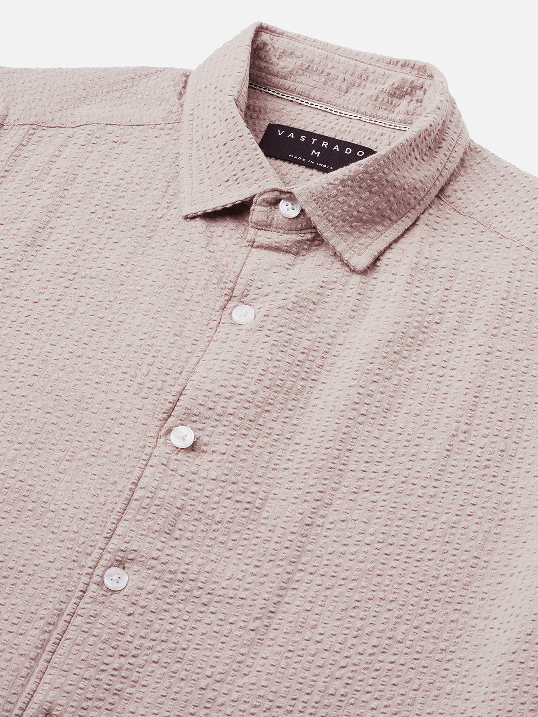 Taupe Seersucker Opulent Shirt