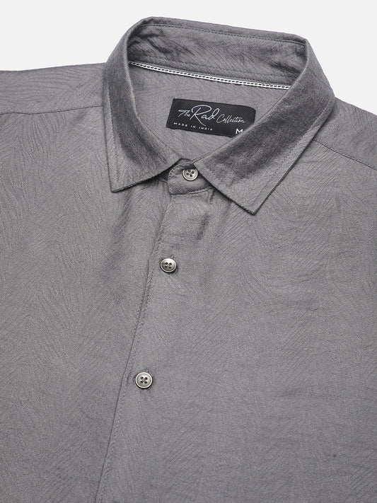 Gunmetal Grey Rhythmic Wave Shirt