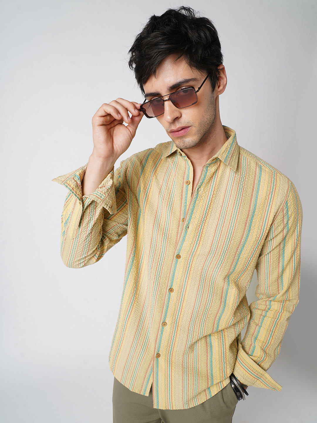 Pastel Trails Seersucker Shirt