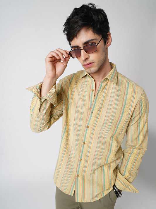 Pastel Trails Seersucker Shirt