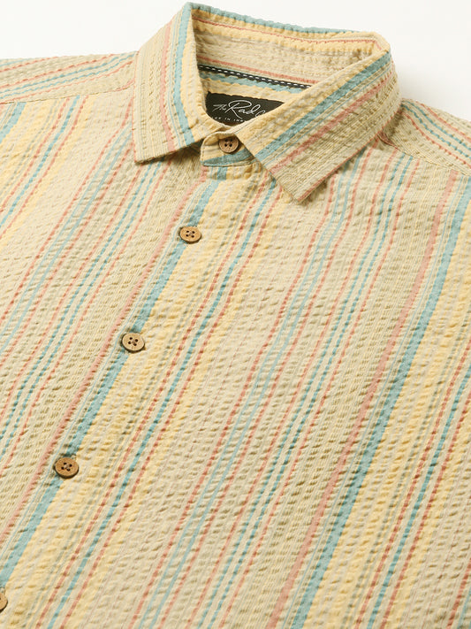 Pastel Trails Seersucker Shirt