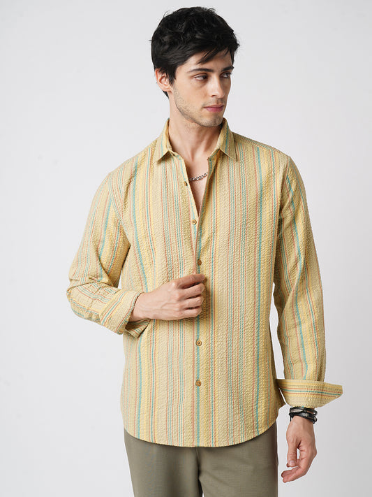 Pastel Trails Seersucker Shirt