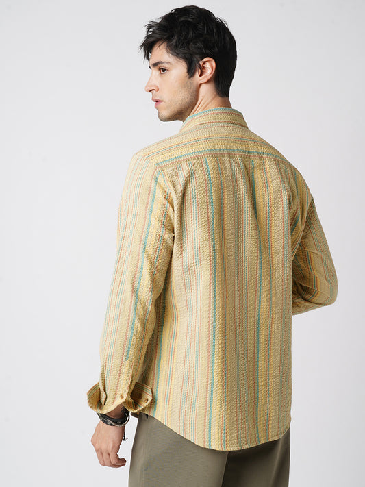 Pastel Trails Seersucker Shirt