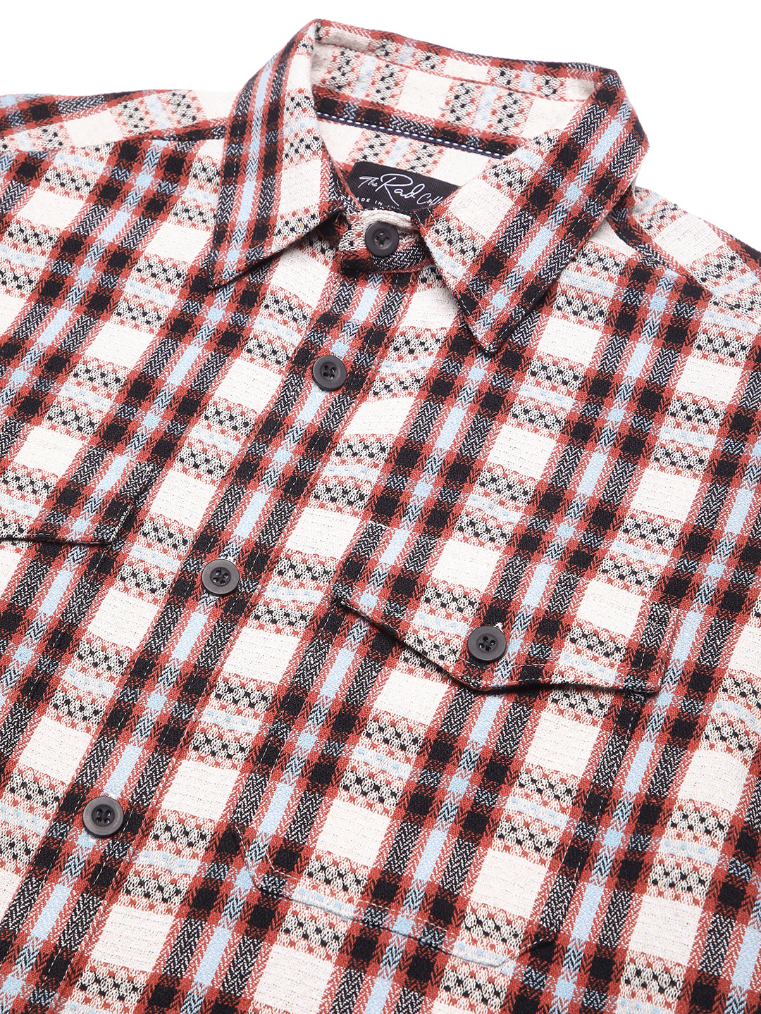 Autumn Grid Multicolour Checks Double Pocket Shirt