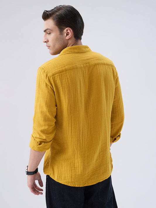 Elite Mustard Double Cloth Shirt