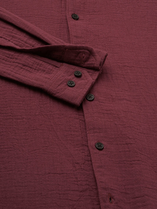 Bole Brown Double Cloth Shirt