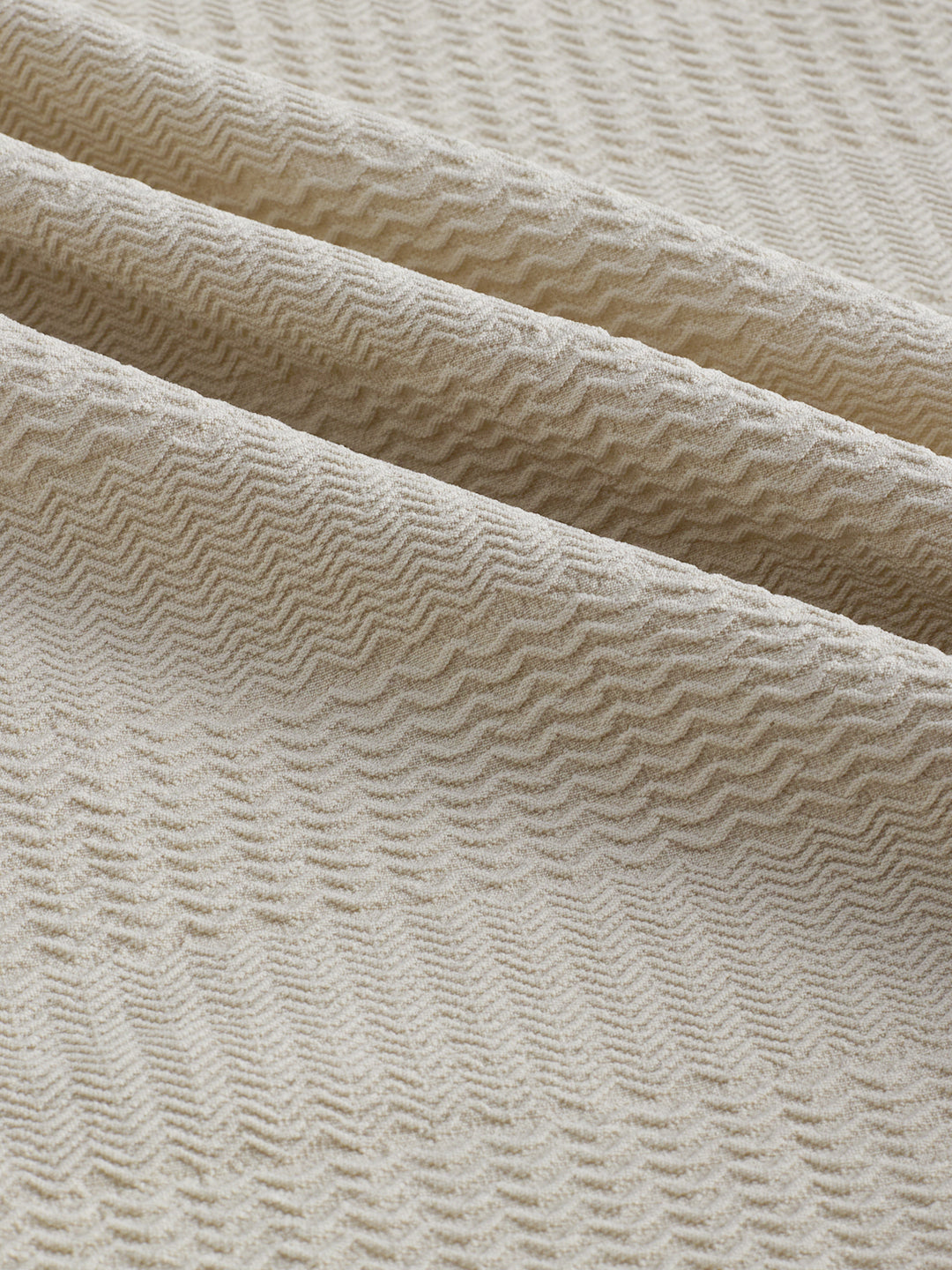 Light Beige Wavy Weave Shirt