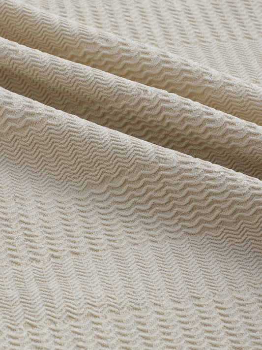 Light Beige Wavy Weave Shirt