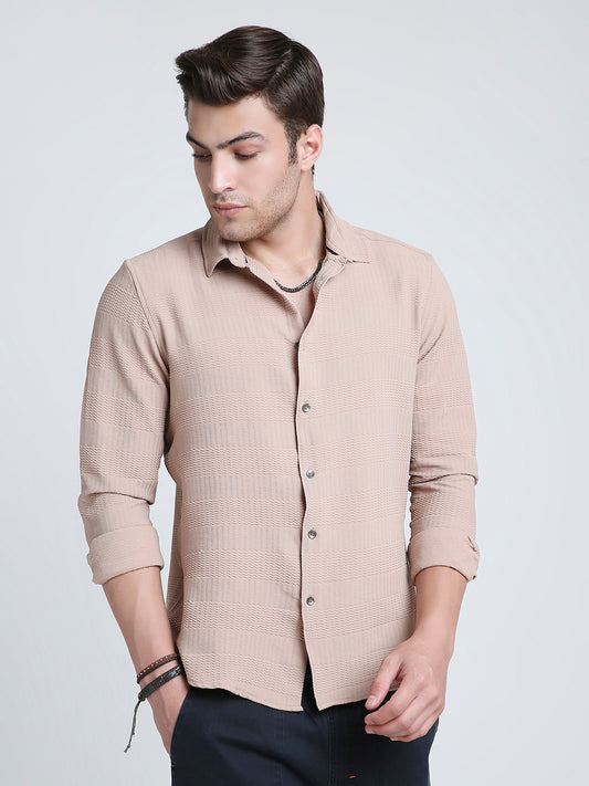 Zigwave Sand Textured Shirt