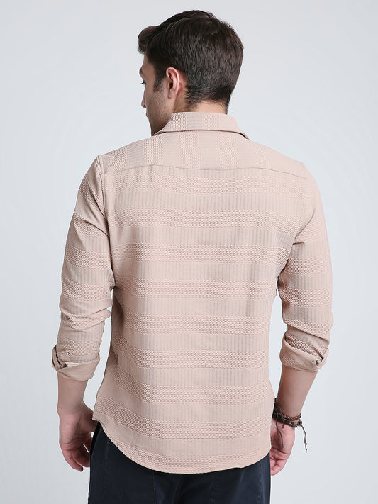 Zigwave Sand Textured Shirt