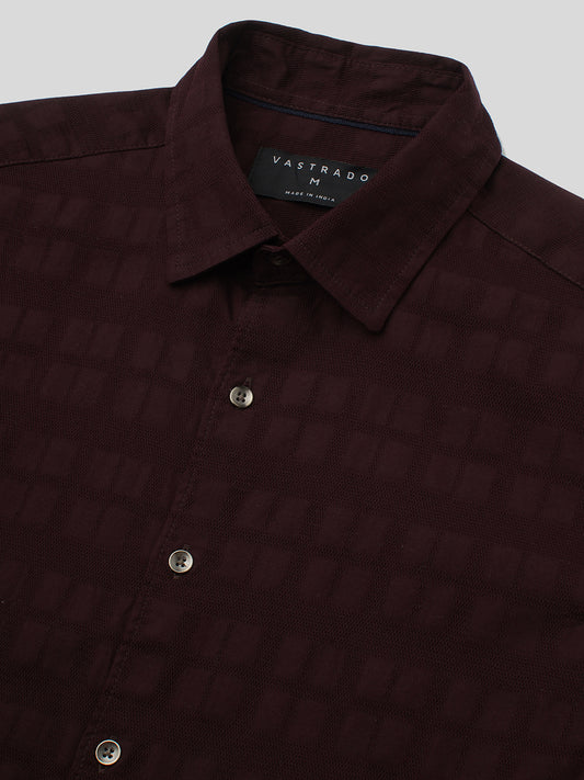 Espresso Geometric Woven Shirt