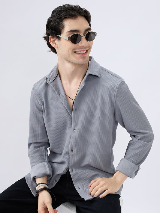 Chill Grey Everyday Knit Shirt