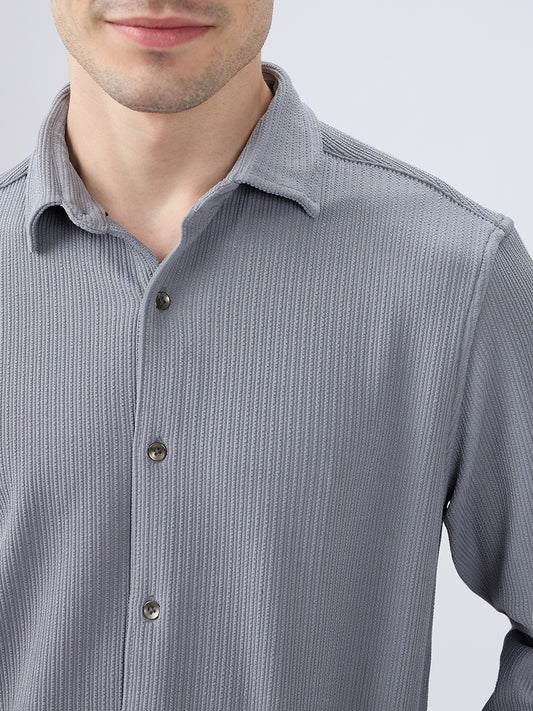 Chill Grey Everyday Knit Shirt