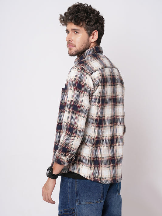 Heritage Chevron Multicolour Tweed Checks Shirt