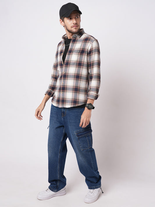 Heritage Chevron Multicolour Tweed Checks Shirt