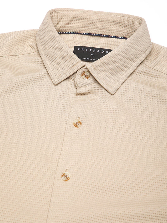 Light French Beige Waffle Shirt