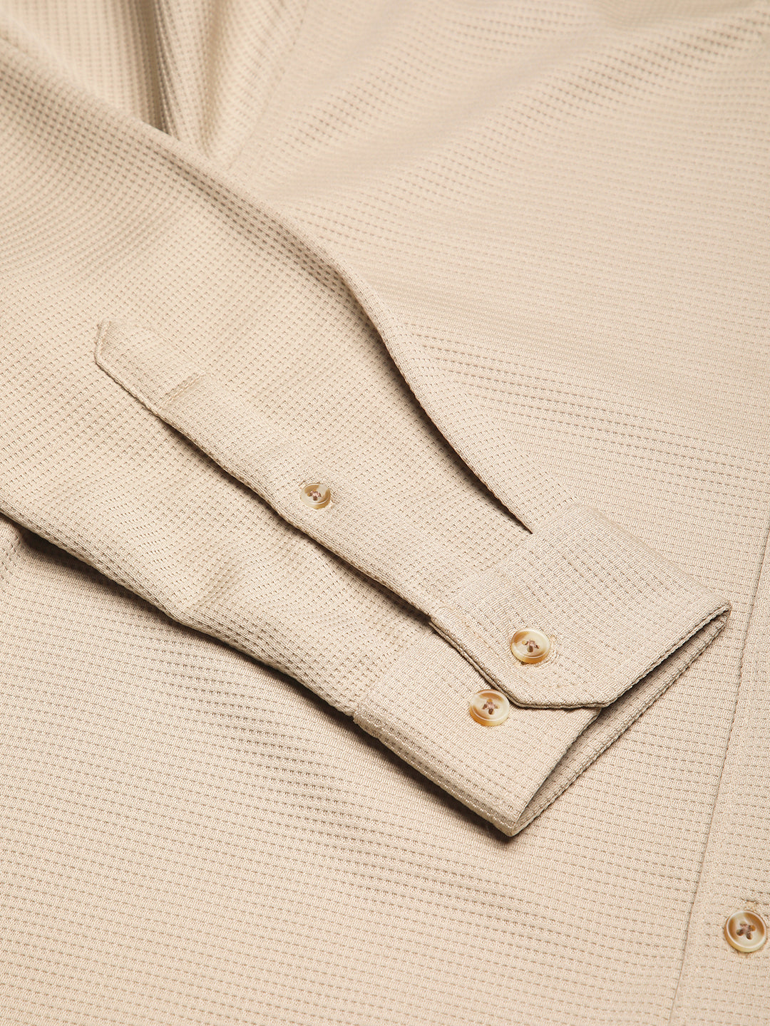 Light French Beige Waffle Shirt