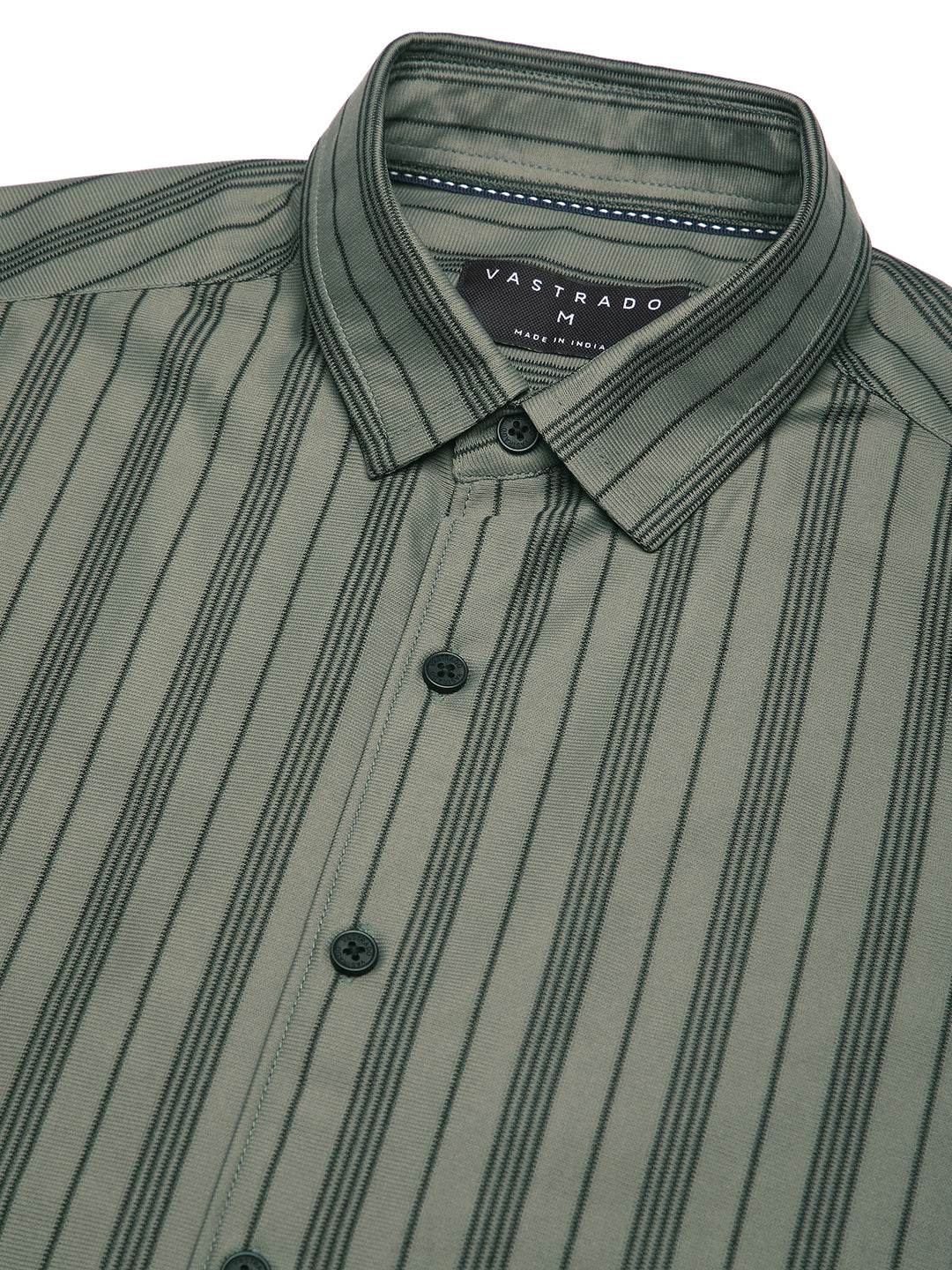 Classic Pullman Green Striped Shirt