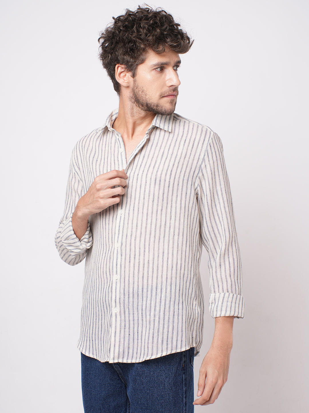 Blue Grainline Burlap Shirt